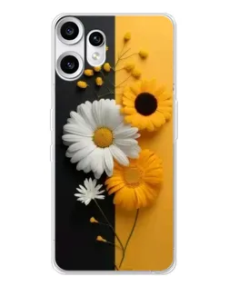 Чехол для Nothing CMF Phone 2 Pro с картинкой «Подсолнух и ромашка» Чехол для Nothing CMF Phone 2 Pro с картинкой «Подсолнух и ромашка»