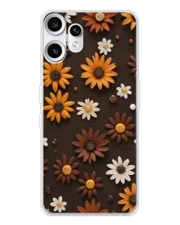 Чехол для Nothing CMF Phone 2 Pro с картинкой «Узор из маленьких подсолнухов» Чехол для Nothing CMF Phone 2 Pro с картинкой «Узор из маленьких подсолнухов»