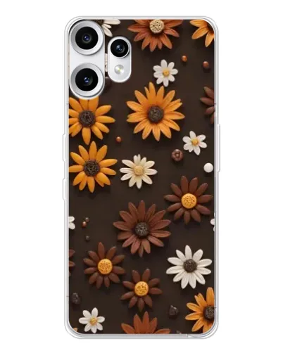 Чехол для Nothing CMF Phone 2 Pro с картинкой «Узор из маленьких подсолнухов» Чехол для Nothing CMF Phone 2 Pro с картинкой «Узор из маленьких подсолнухов»