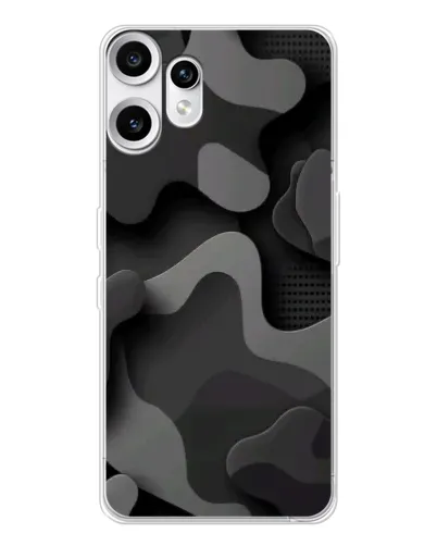 Чехол для Nothing CMF Phone 2 Pro с картинкой «Темный абстрактный камуфляж»