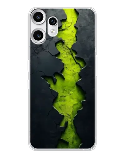 Чехол для Nothing CMF Phone 2 Pro с картинкой «Салатовый разлом скалы»
