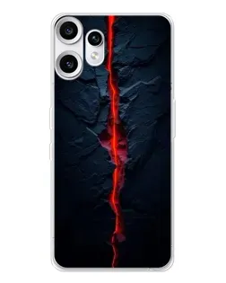 Чехол для Nothing CMF Phone 2 Pro с картинкой «Kрасная лавовая трещина»
