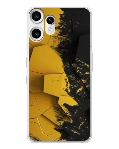 Чехол для Nothing CMF Phone 2 Pro с картинкой «Золотые осколки геометрии»