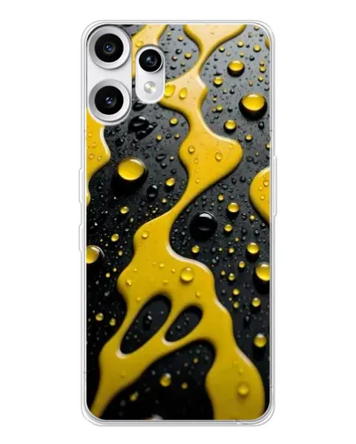Чехол для Nothing CMF Phone 2 Pro с картинкой «Жидкое желтое золото»