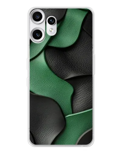 Чехол для Nothing CMF Phone 2 Pro с картинкой «Зеленые кожаные волны»