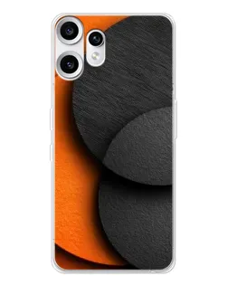 Чехол для Nothing CMF Phone 2 Pro с картинкой «Геометрия оранжевых кругов»