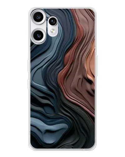 Чехол для Nothing CMF Phone 2 Pro с картинкой «Цветные волны каньона»
