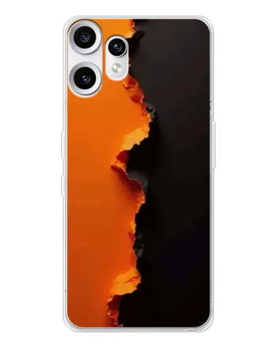 Чехол для Nothing CMF Phone 2 Pro с картинкой «Оранжевый разлом»