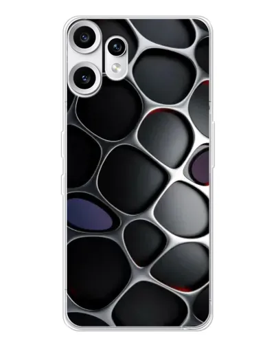 Чехол для Nothing CMF Phone 2 Pro с картинкой «Объемная темная решетка»