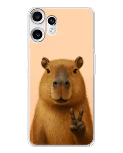 Чохол для Nothing CMF Phone 2 Pro з картинкою «Капібара вікторія» Чохол для Nothing CMF Phone 2 Pro з картинкою «Капібара вікторія»