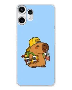 Чохол для Nothing CMF Phone 2 Pro з картинкою «Капібара на скейті» Чохол для Nothing CMF Phone 2 Pro з картинкою «Капібара на скейті»