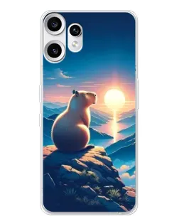 Чохол для Nothing CMF Phone 2 Pro з картинкою «Захід сонця з капібарою» Чохол для Nothing CMF Phone 2 Pro з картинкою «Захід сонця з капібарою»