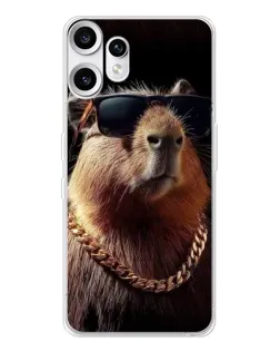 Чохол для Nothing CMF Phone 2 Pro з картинкою «Капібара золотий ланцюг» Чохол для Nothing CMF Phone 2 Pro з картинкою «Капібара золотий ланцюг»