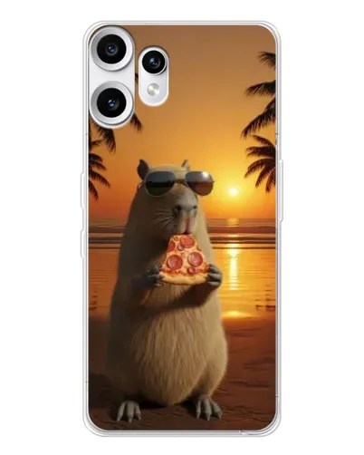 Чохол для Nothing CMF Phone 2 Pro з картинкою «Капібара з піцою»