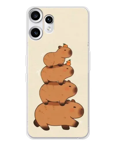 Чохол для Nothing CMF Phone 2 Pro з картинкою «Вежа з капібар»