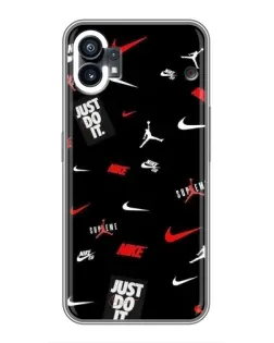 Чехол для Nothing Phone 1 с картинкой «Nike Mix Pattern»