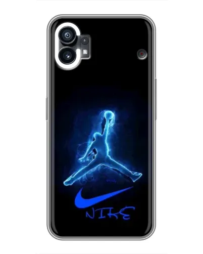 Чехол для Nothing Phone 1 с картинкой «Jordan Neon Blue»