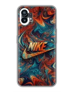 Чехол для Nothing Phone 1 с картинкой «Nike в абстракции»