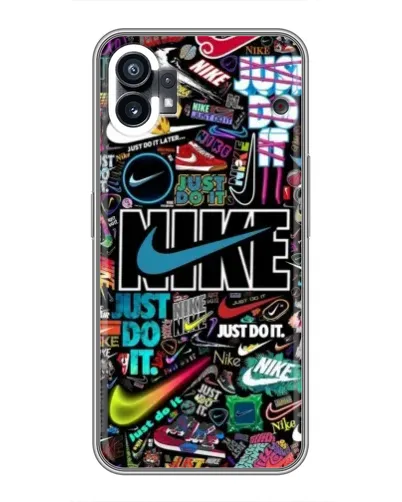 Чохол для Nothing Phone 1 з картинкою «Яскравий колаж Nike» Чохол для Nothing Phone 1 з картинкою «Яскравий колаж Nike»