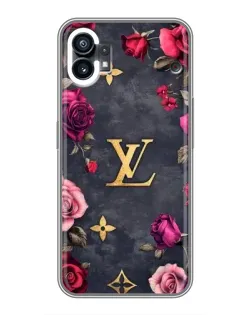 Чехол для Nothing Phone 1 с картинкой «Цветочный Louis Vuitton»