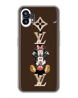 Чехол для Nothing Phone 1 с картинкой «LV и Микки Маус»