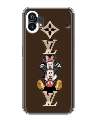 Чехол для Nothing Phone 1 с картинкой «LV и Микки Маус»