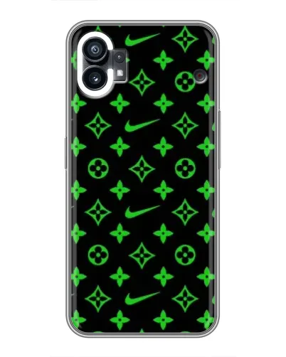Чехол для Nothing Phone 1 с картинкой «Неоновый принт LV»