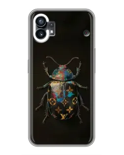 Чехол для Nothing Phone 1 с картинкой «LV — мраморный принт»