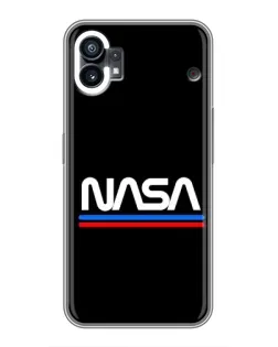 Чехол для Nothing Phone 1 с картинкой «NASA — классика Red Blue»