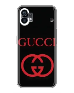 Чехол для Nothing Phone 1 с картинкой «Gucci — красный логотип»