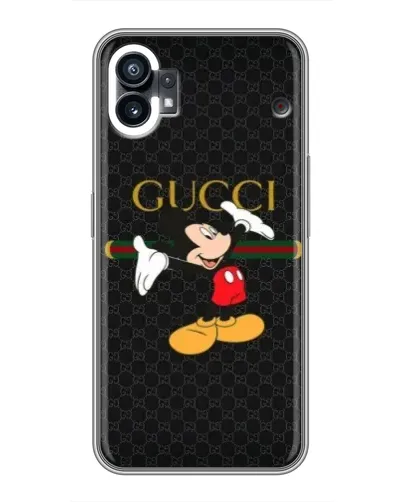Чехол для Nothing Phone 1 с картинкой «Микки Маус Gucci»