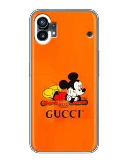 Чохол для Nothing Phone 1 з картинкою «Міккі Маус Gucci — помаранч»