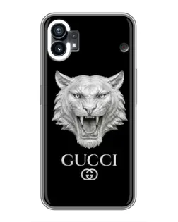 Чохол для Nothing Phone 1 з картинкою «Gucci — срібний лев»