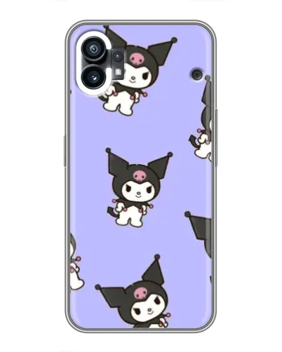 Чехол для Nothing Phone 1 с картинкой «Паттерн с Kuromi»
