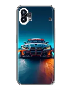 Чохол для Nothing Phone 1 з картинкою «BMW — вогні неону»