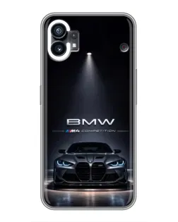 Чохол для Nothing Phone 1 з картинкою «BMW крізь нічне місто»