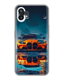Чохол для Nothing Phone 1 з картинкою «BMW — золота емблема»