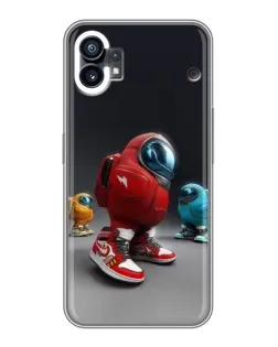 Чехол для Nothing Phone 1 с картинкой «Among Us — 3D стиль»