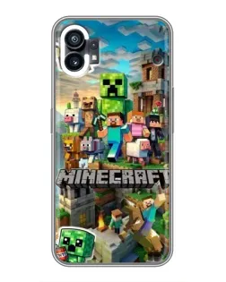 Чехол для Nothing Phone 1 с картинкой «Замок Minecraft»