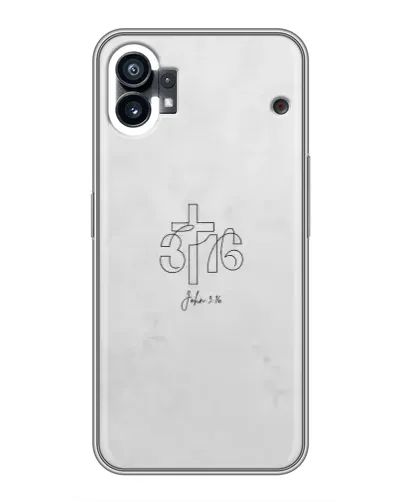 Чехол для Nothing Phone 1 с картинкой «Иоанна 3:16 Крест» Чехол для Nothing Phone 1 с картинкой «Иоанна 3:16 Крест»