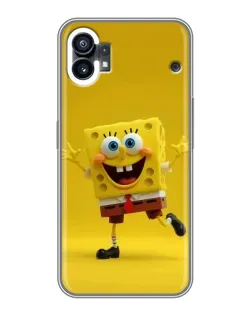 Чехол для Nothing Phone 1 с картинкой «Позитивный Губка Боб»