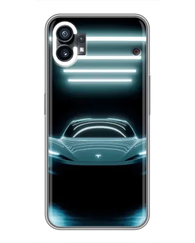 Чехол для Nothing Phone 1 с картинкой «Tesla в неоне» Чехол для Nothing Phone 1 с картинкой «Tesla в неоне»