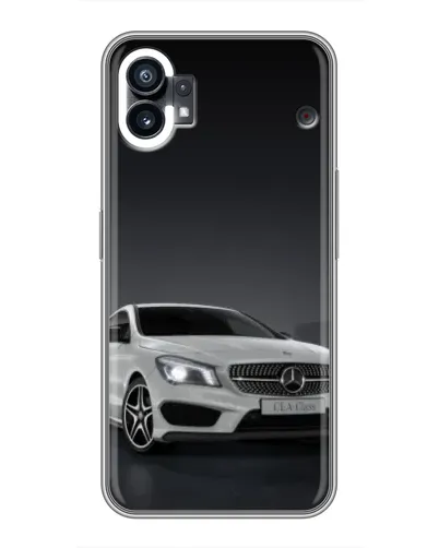 Чехол для Nothing Phone 1 с картинкой «Mercedes AMG GT Silver»