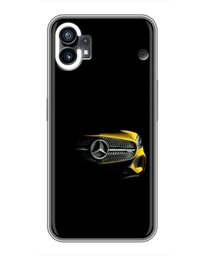 Чехол для Nothing Phone 1 с картинкой «Mercedes — ретро стиль»