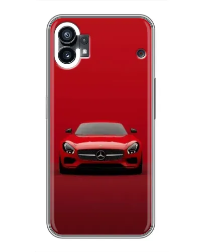 Чехол для Nothing Phone 1 с картинкой «Красный Mercedes AMG»