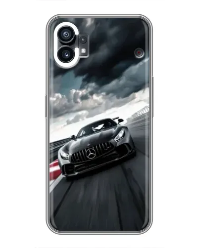 Чехол для Nothing Phone 1 с картинкой «Гоночный Mercedes AMG»