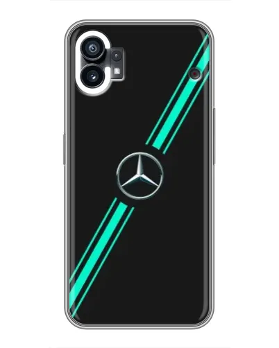 Чохол для Nothing Phone 1 з картинкою «Спортивні лінії Mercedes» Чохол для Nothing Phone 1 з картинкою «Спортивні лінії Mercedes»