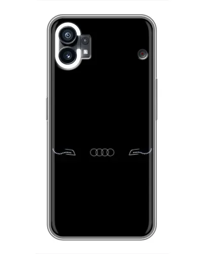 Чехол для Nothing Phone 1 с картинкой «Audi — световой подпись»