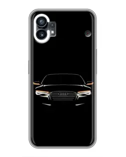 Чохол для Nothing Phone 1 з картинкою «Audi — нічний контур»
