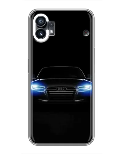 Чехол для Nothing Phone 1 с картинкой «Audi в неоне»